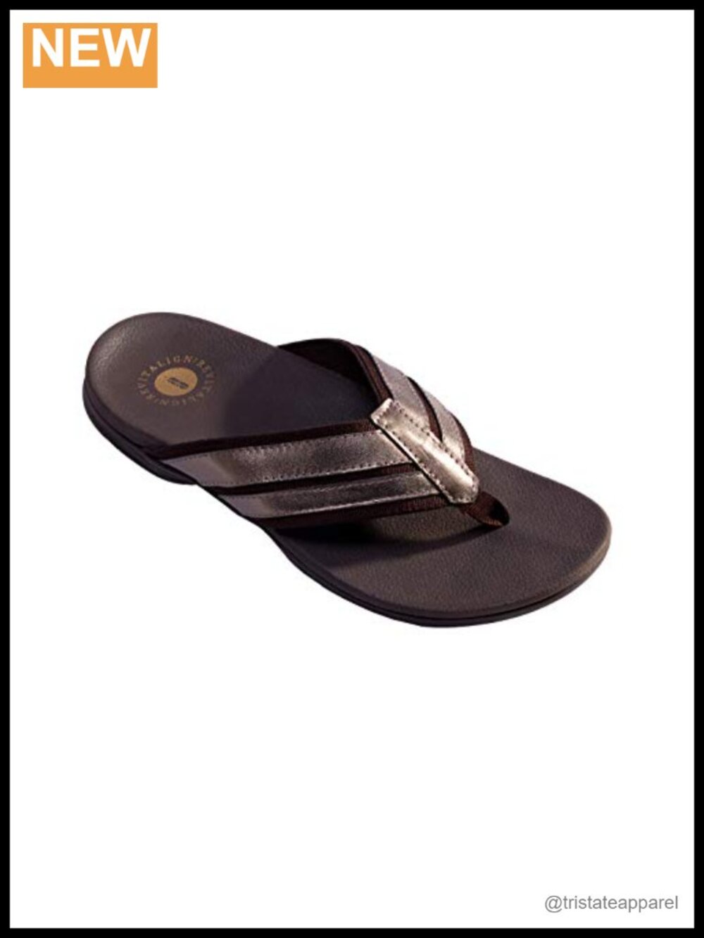 Revitalign Women's Webbed Flip Flop Orthotic Support APMA Approved
